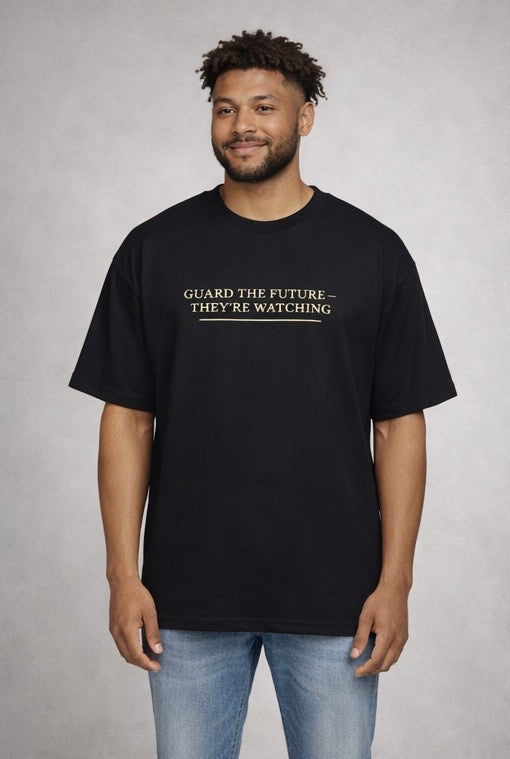 Guard The Future — They’re Watching Heavyweight Oversized Tee