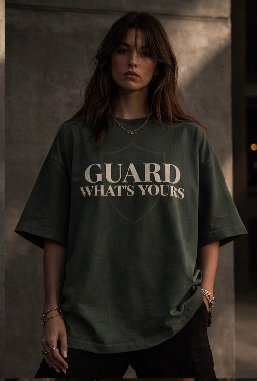Guard What’s Yours Heavyweight Oversized Tee – Premium Streetwear